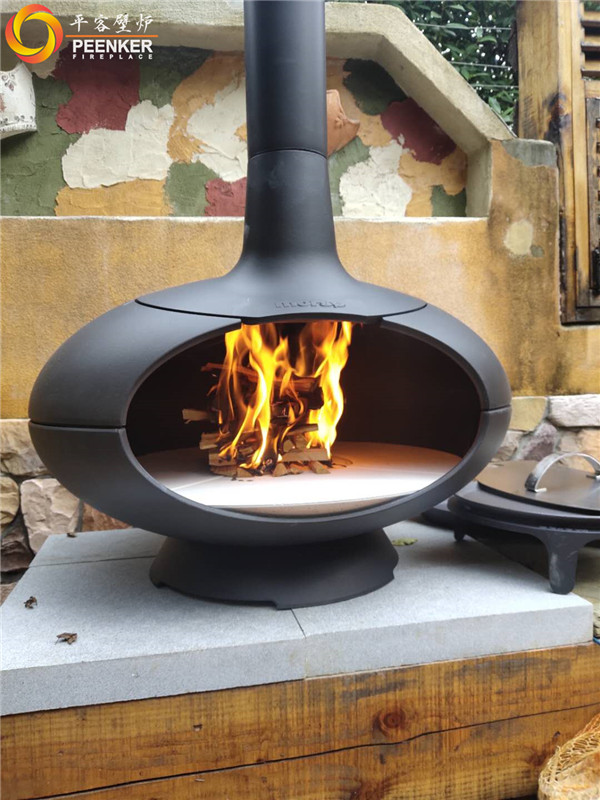 南京臥龍湖別墅丹麥morso戶外火爐forno安裝.jpg