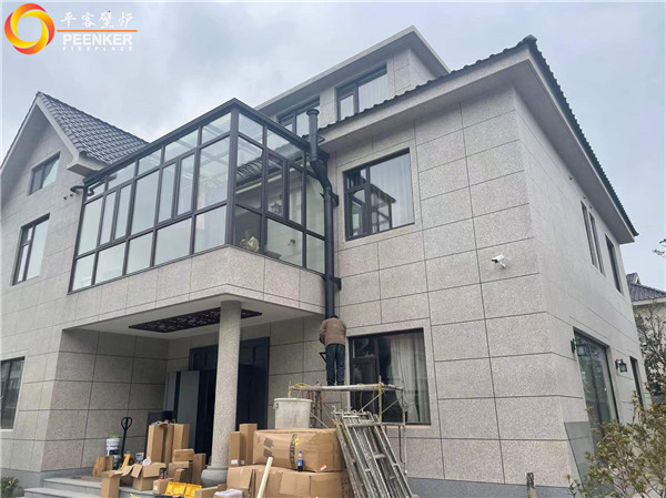 寧波象山瀛海別墅丹麥壁爐Morso 8893安裝.jpg