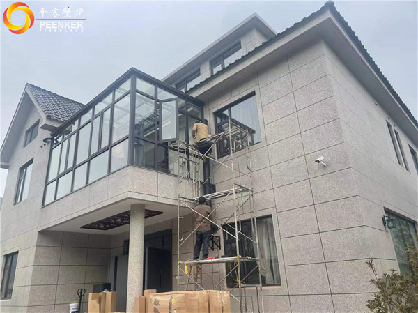 寧波象山瀛海別墅丹麥壁爐Morso 8893安裝.jpg