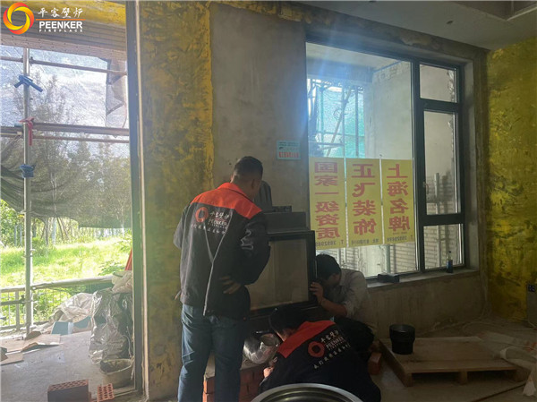 上海風荷麗景別墅丹麥壁爐Morso S101-11安裝.jpg