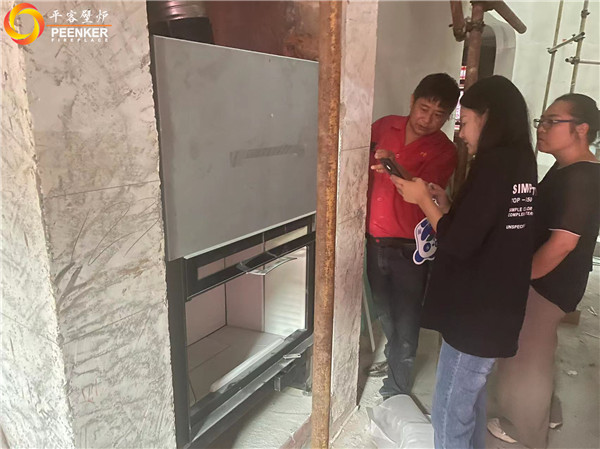 平客壁爐上海圣塔路斯別墅進口壁爐丹麥Morso S101-12安裝.jpg