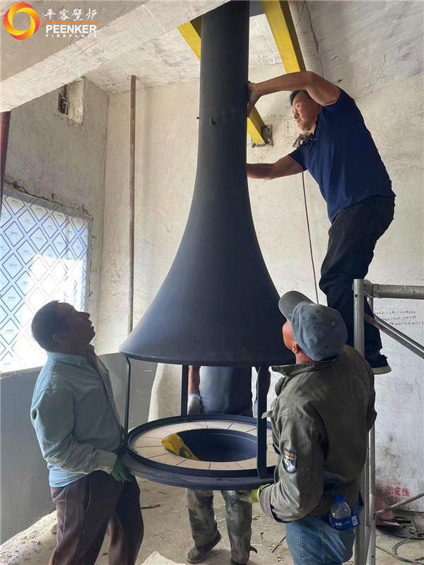 平客壁爐沈陽半島天境法國JC-Zelia 908藝術壁爐安裝.jpg