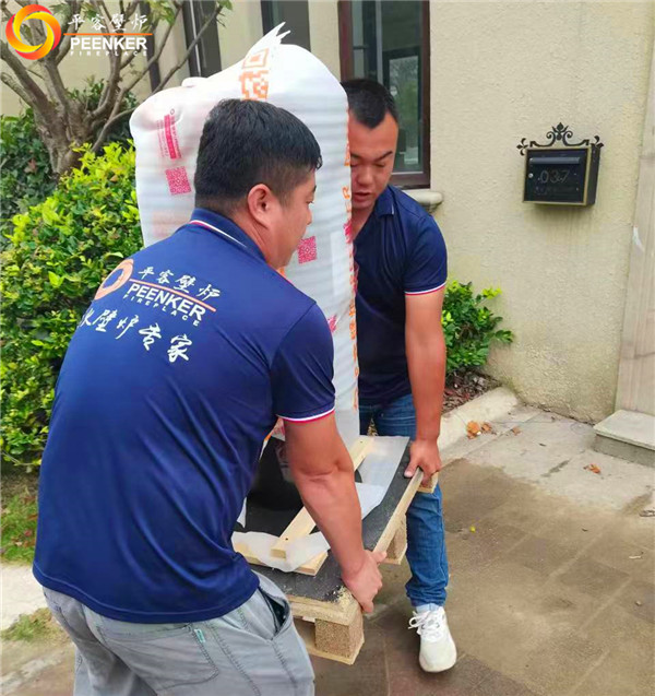 平客壁爐上海悅景莊別墅丹麥Morso 6848進口壁爐安裝.jpg