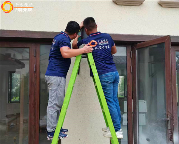 平客壁爐上海悅景莊別墅丹麥Morso 6848進口壁爐安裝.jpg