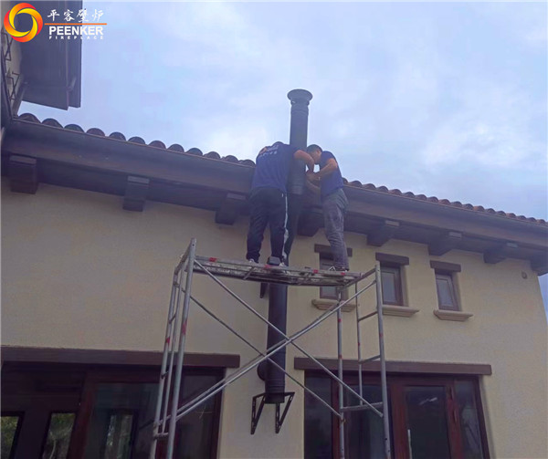 平客壁爐上海悅景莊別墅丹麥Morso 6848進口壁爐安裝.jpg