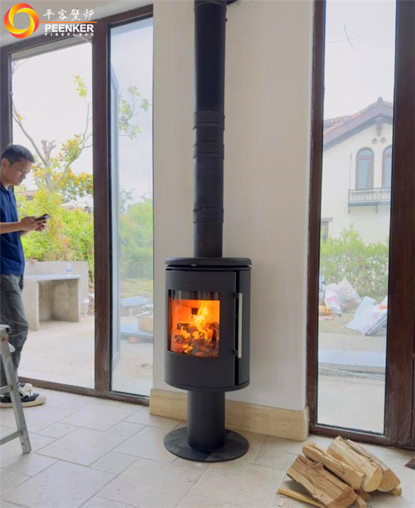 平客壁爐上海悅景莊別墅丹麥Morso 6848進口壁爐安裝.jpg