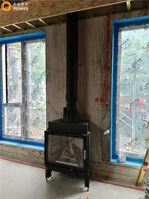 長沙爵世名邸丹麥Morso S101-11嵌入壁爐安裝.jpg