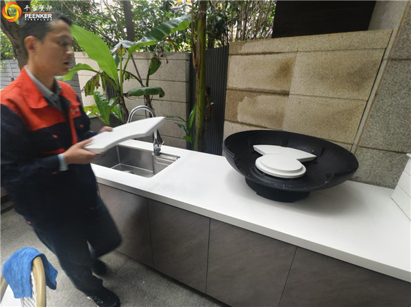 上海融信鉑灣庭院火爐丹麥Morso forno安裝.jpg