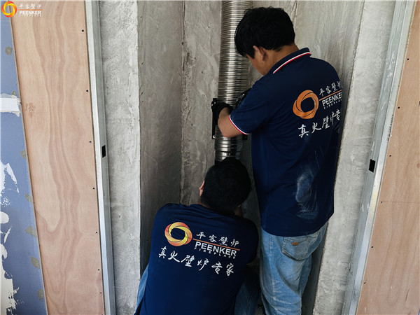 上海攬海國際高爾夫別墅丹麥Aduro A15壁爐安裝.jpg