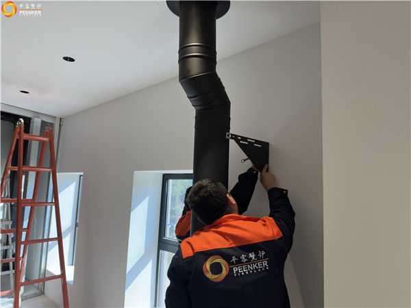 上海青浦別墅丹麥Aduro A17火爐安裝.jpg