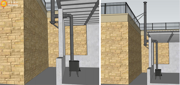 玉溪汐岸夏堤別墅丹麥Morso 2110鑄鐵火爐安裝.png