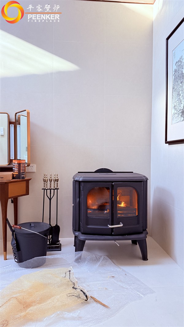 益陽自建房丹麥Morso 3640鑄鐵壁爐安裝.jpg
