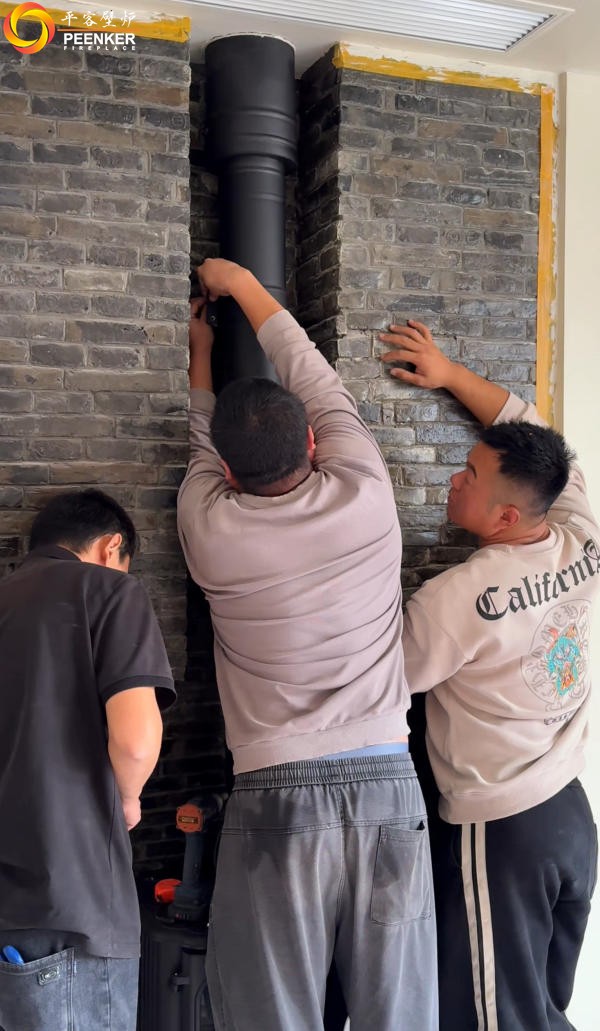 上海徐匯老洋房丹麥Morso 2110火爐安裝.jpg