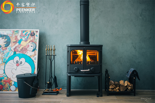 金華義烏玫瑰園頂樓丹麥Morso 2140壁爐安裝.jpg